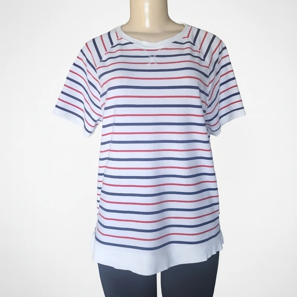 St. John’s Bay Striped Short Sleeve Tee Size: Medium